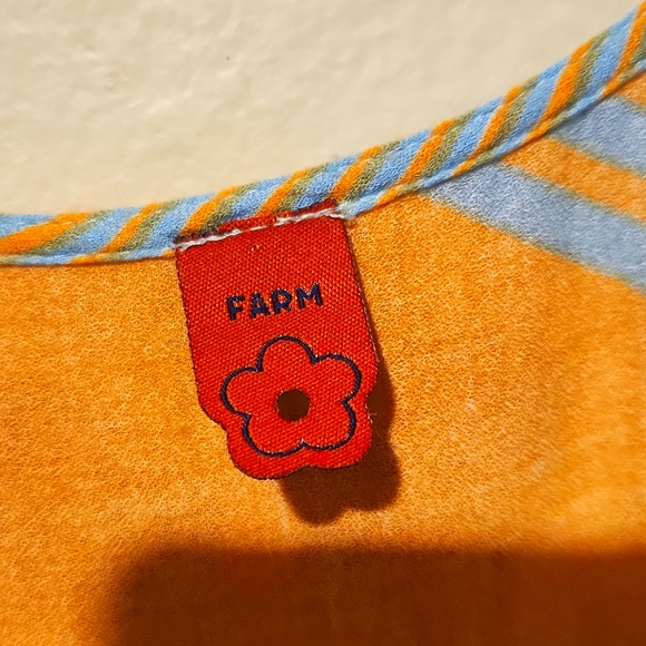 ❤️ FARM RIO COLD SHOULDER DROP WAIST MINI DRESS / TUNIC TOP, SMALL - Picture 5 of 8